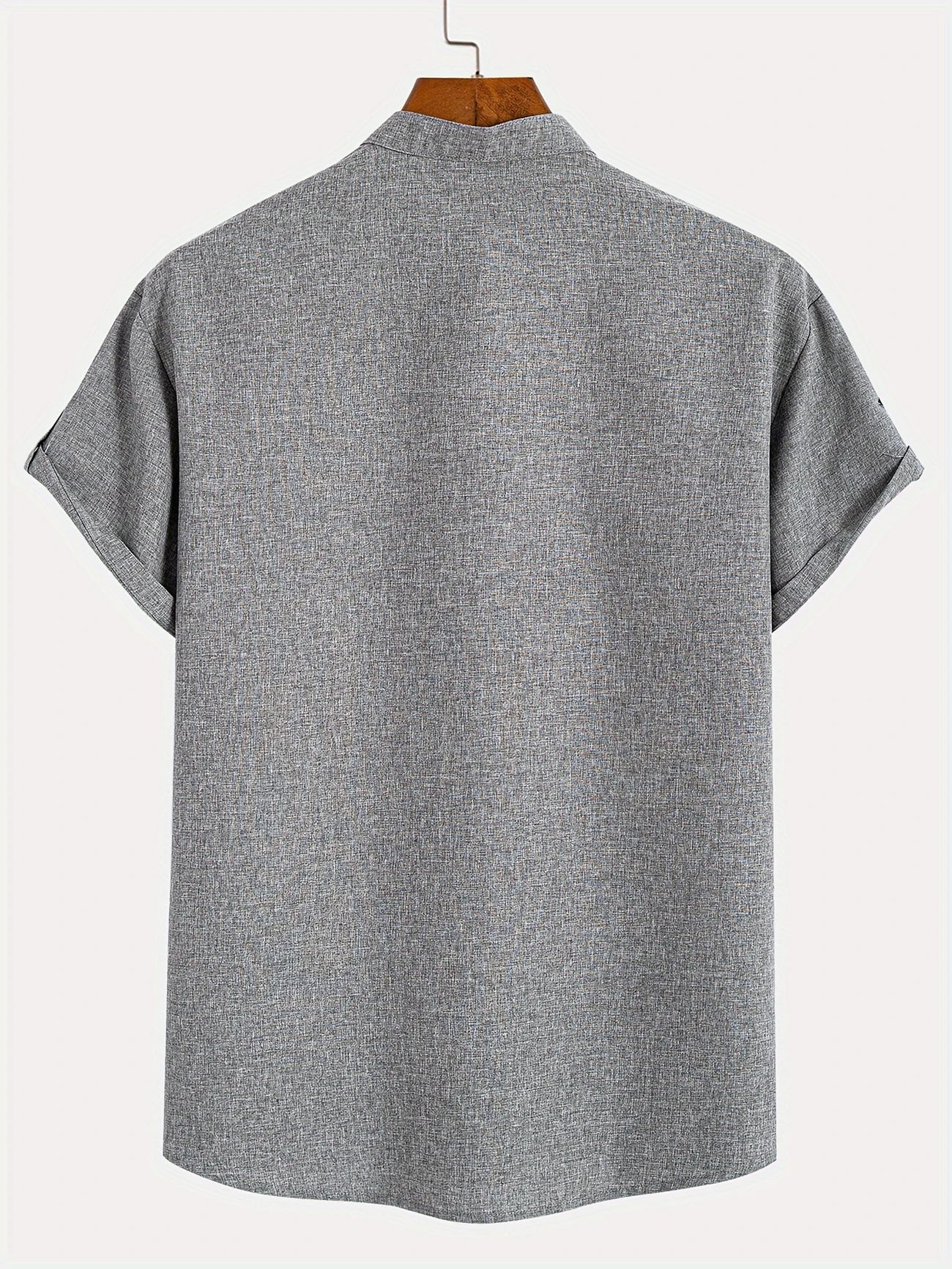 Mario™ | Camisa elegante de manga corta y cuello alto