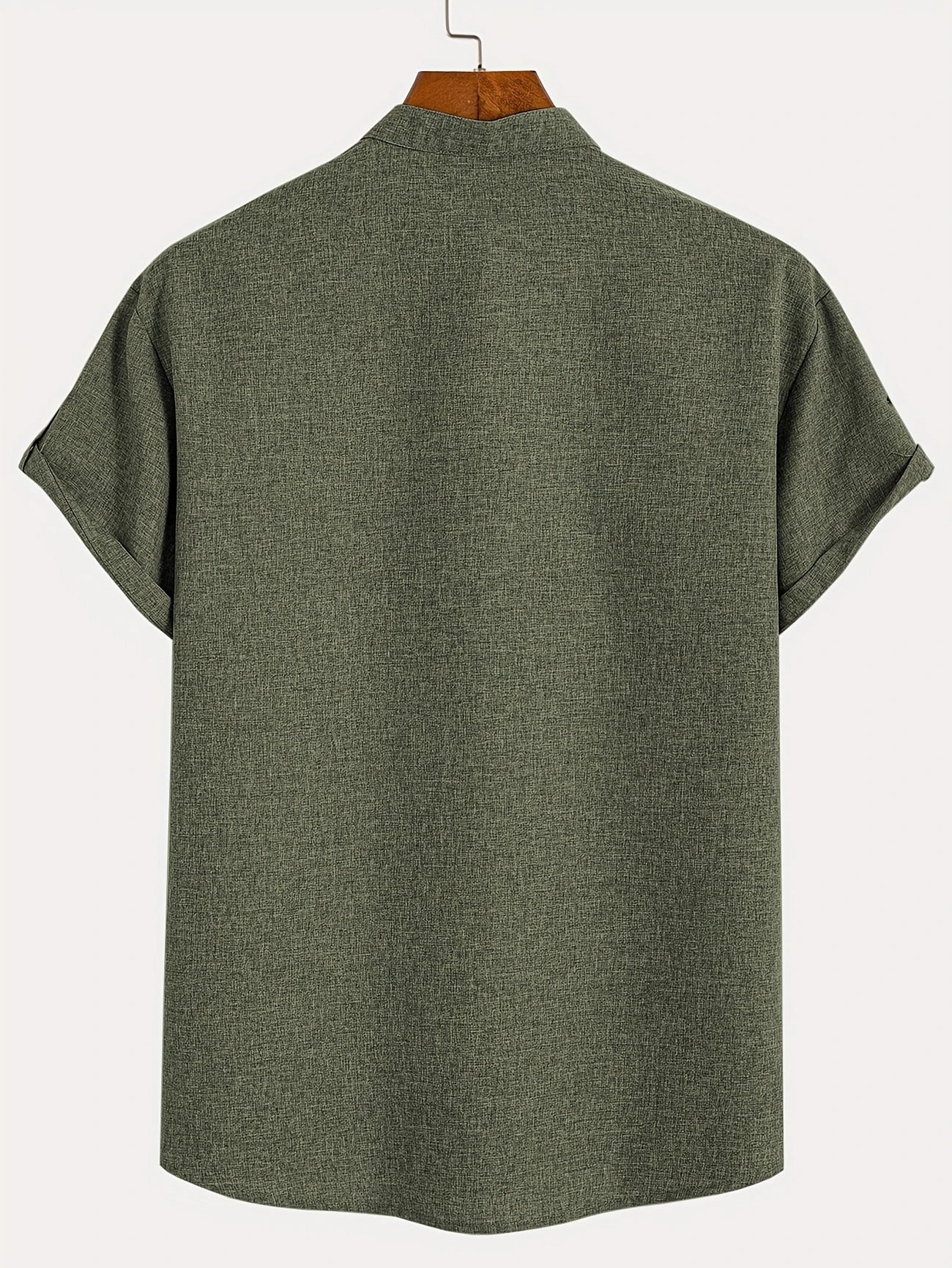 Mario™ | Camisa elegante de manga corta y cuello alto