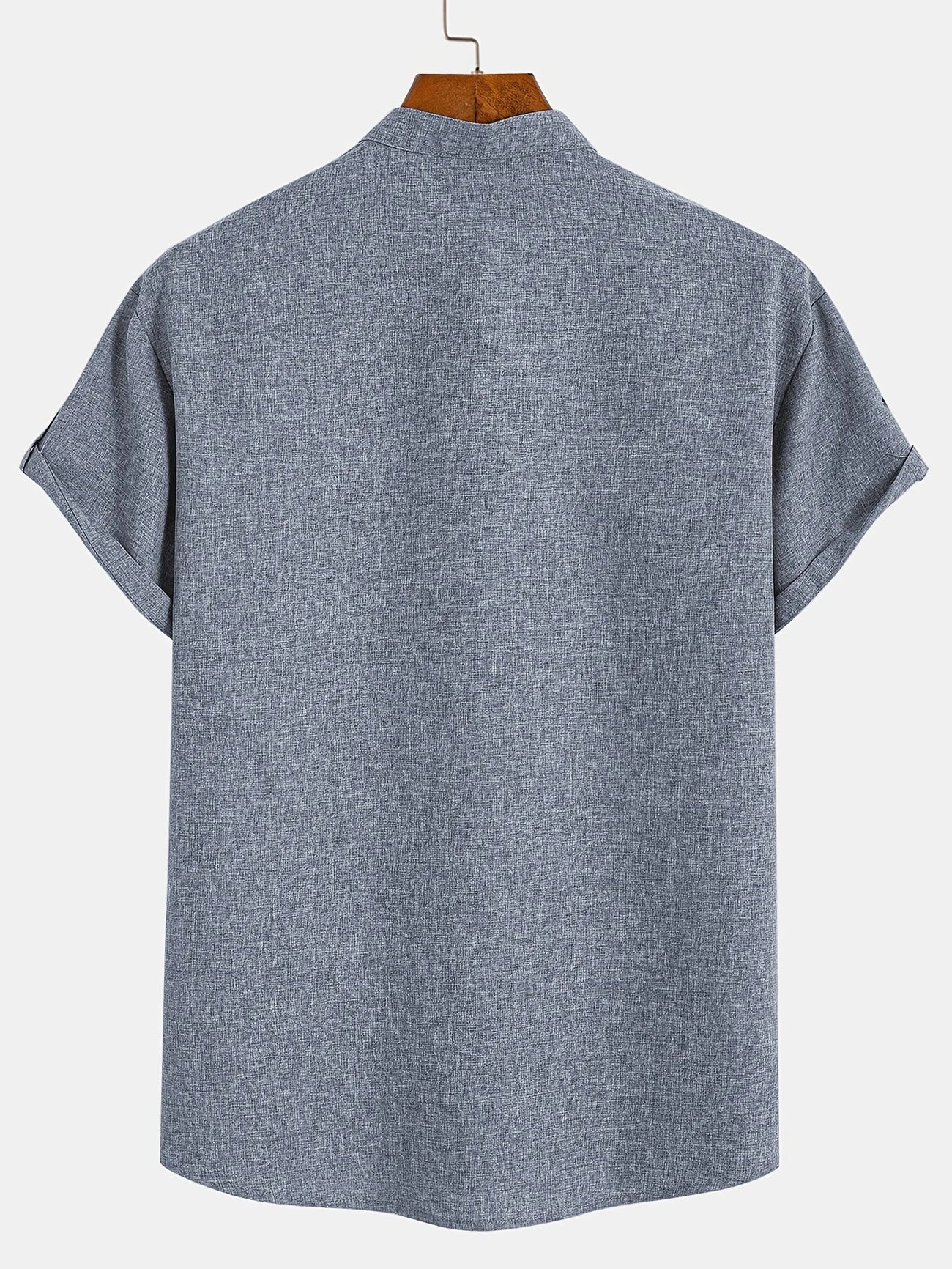 Mario™ | Camisa elegante de manga corta y cuello alto