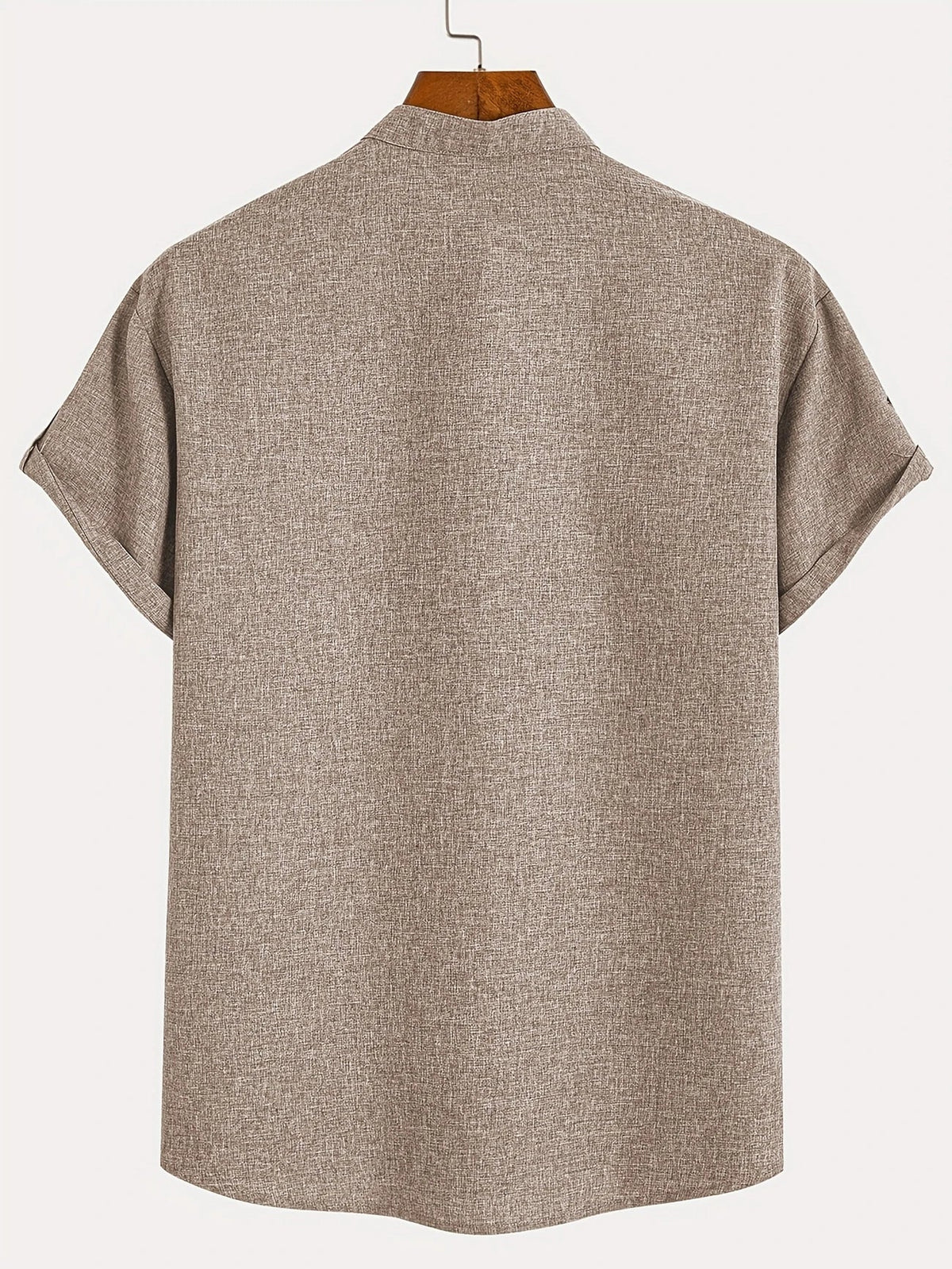 Mario™ | Camisa elegante de manga corta y cuello alto