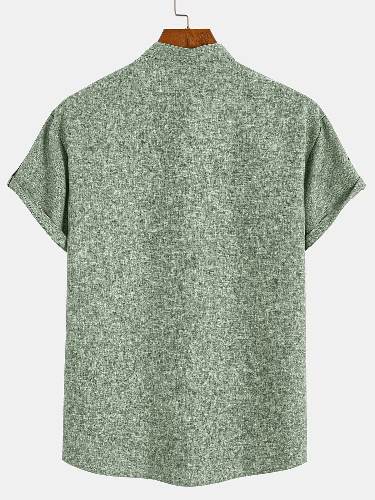 Mario™ | Camisa elegante de manga corta y cuello alto