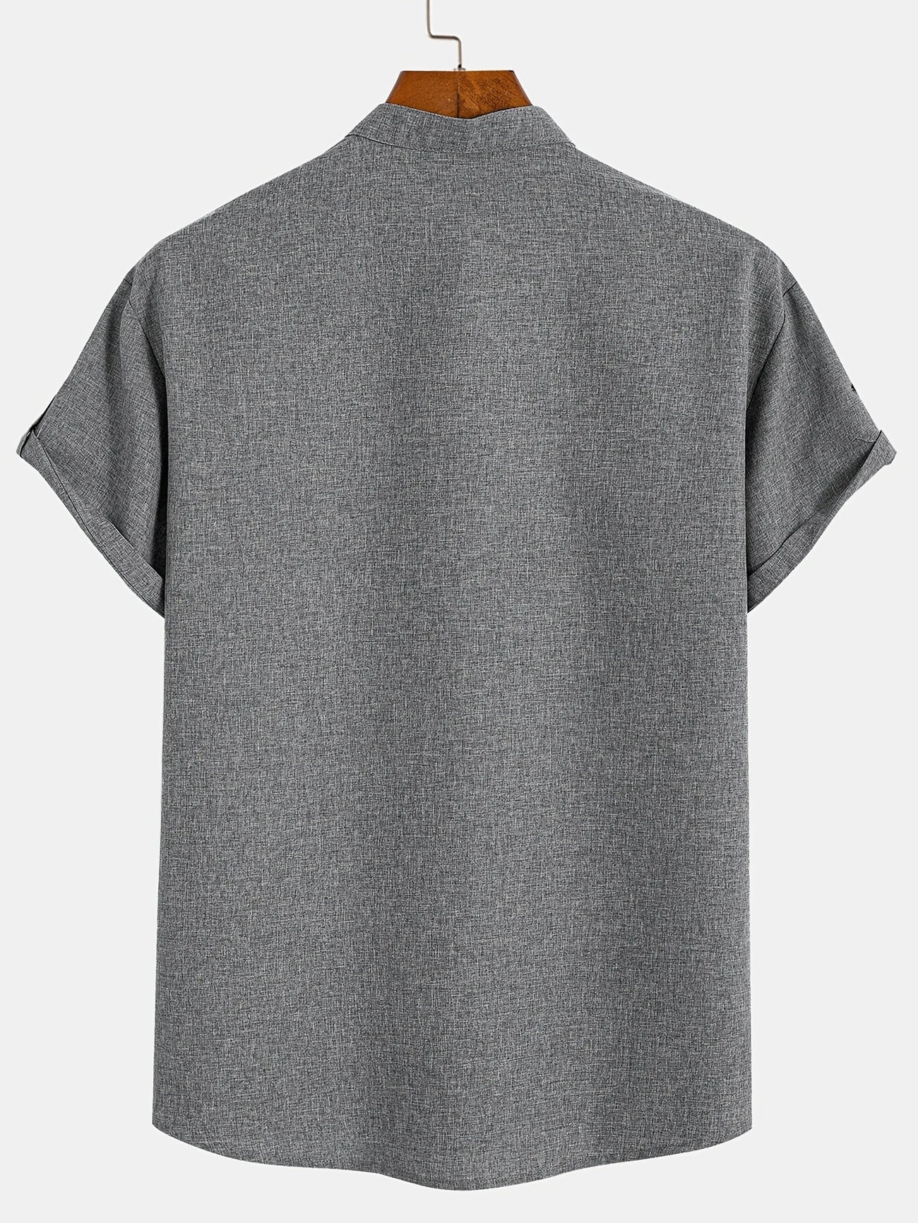 Mario™ | Camisa elegante de manga corta y cuello alto