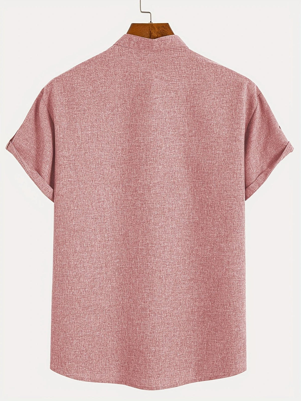 Mario™ | Camisa elegante de manga corta y cuello alto