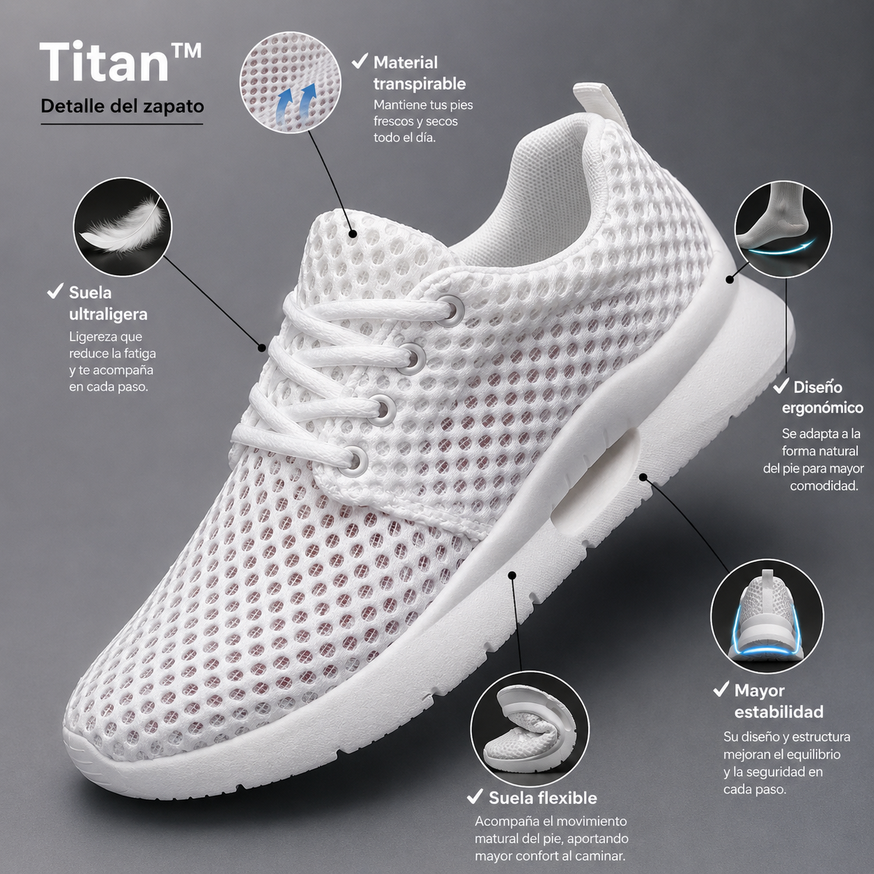Titan™ | Zapatillas Ortopédicas Ultraligeras