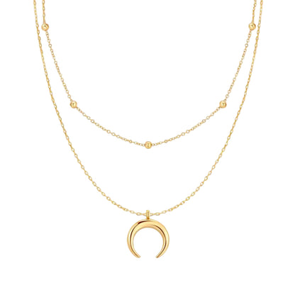 Luna – Collar doble con luna