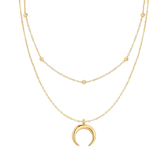 Luna – Collar doble con luna