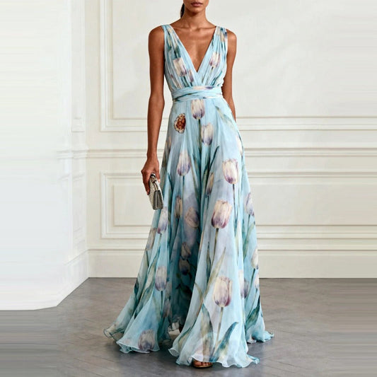 Vestido Tulipán Cuello V