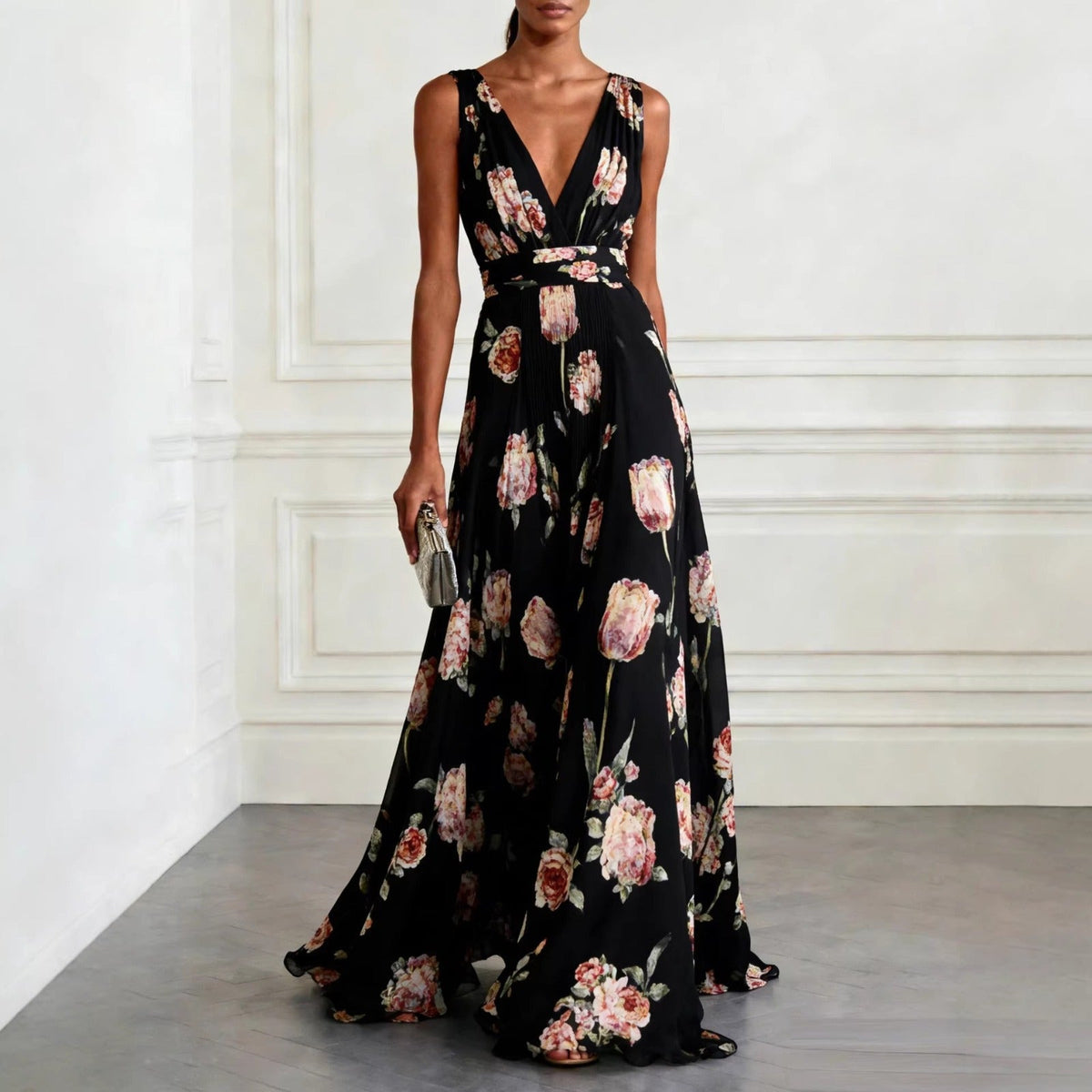 Vestido Tulipán Cuello V