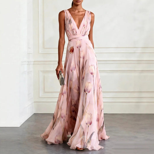 Vestido Tulipán Cuello V