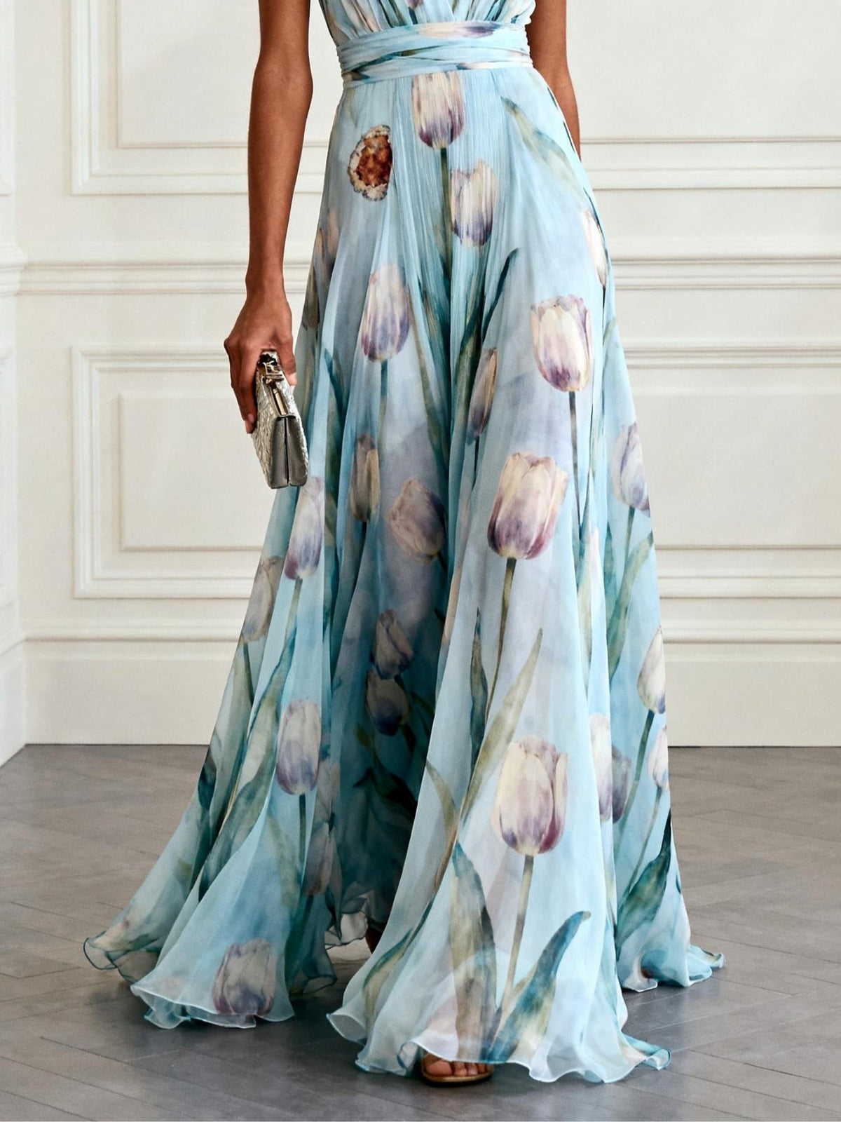 Vestido Tulipán Cuello V