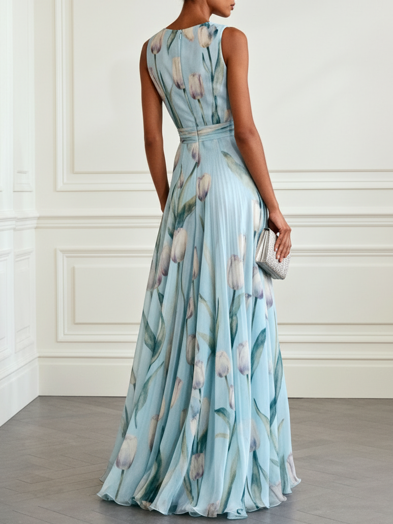 Vestido Tulipán Cuello V