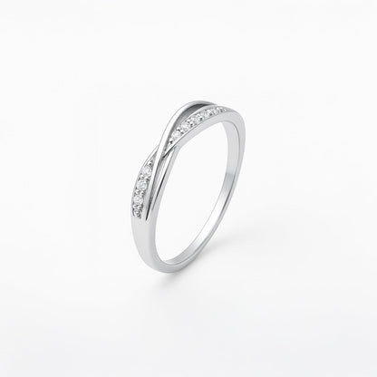 Elvira – Anillo fino con circonitas