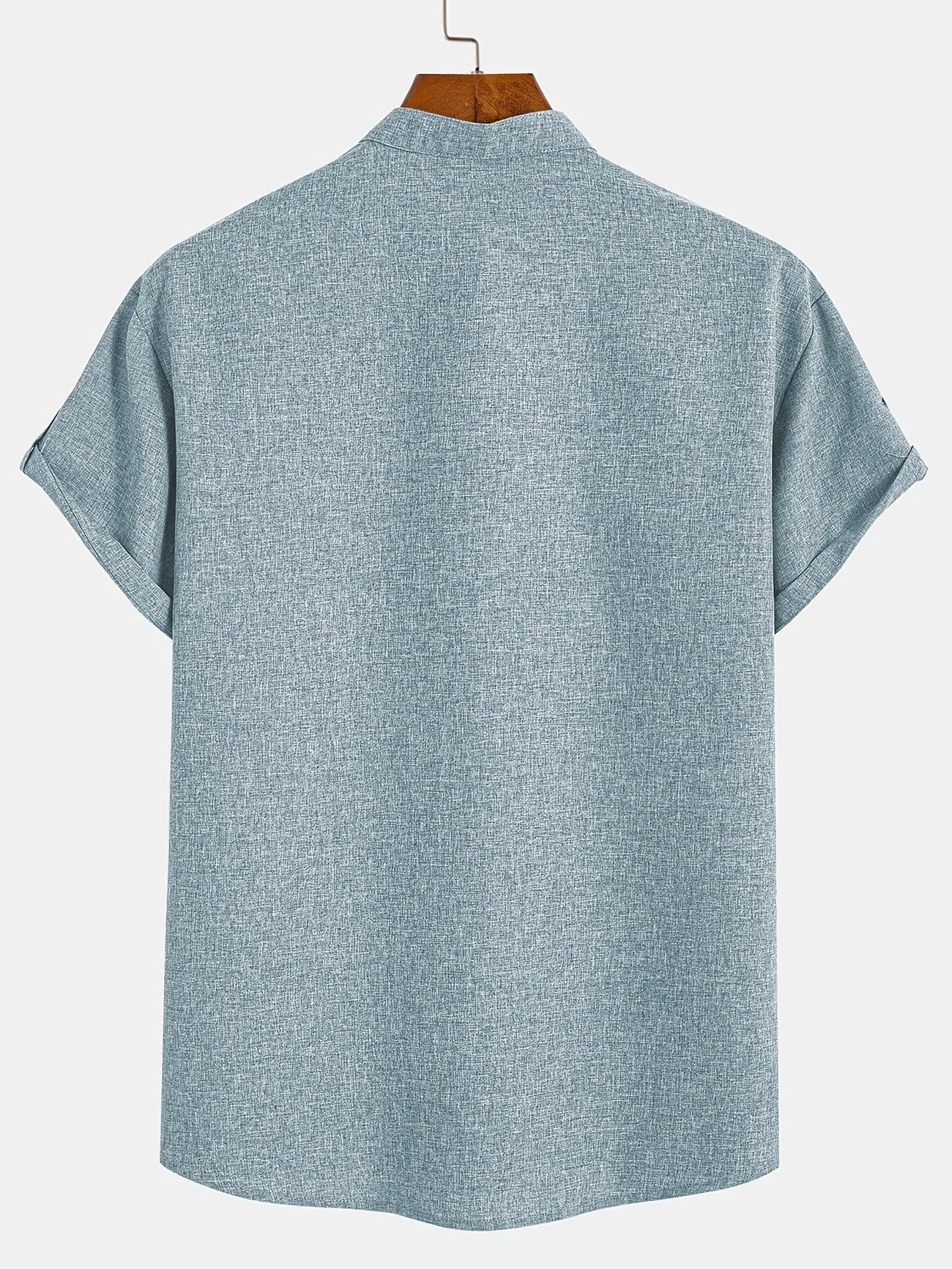 Mario™ | Camisa elegante de manga corta y cuello alto