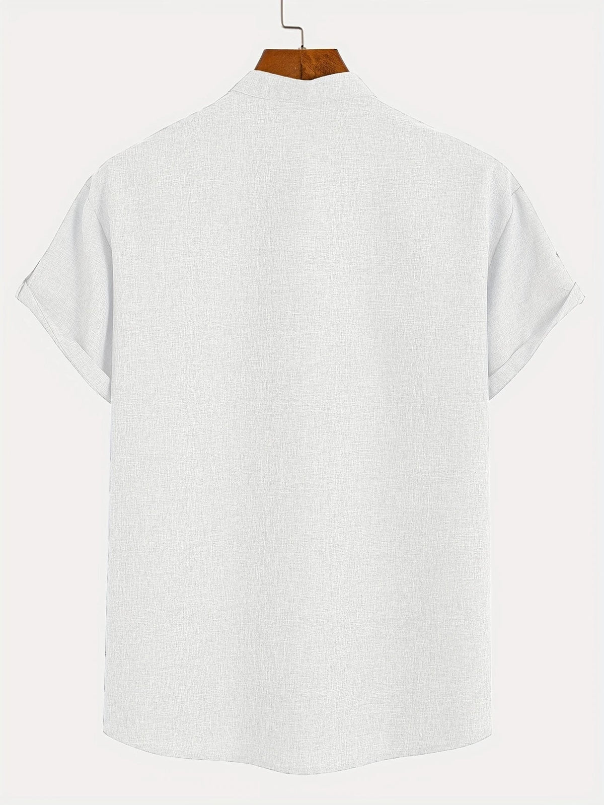 Mario™ | Camisa elegante de manga corta y cuello alto