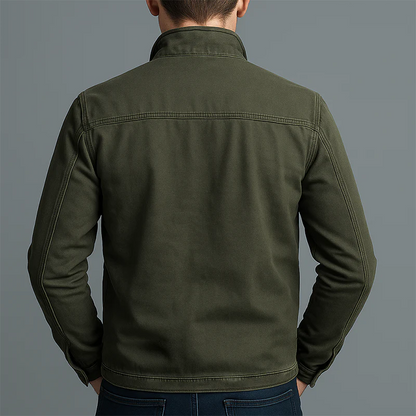 David | Chaqueta vintage de algodón con cremallera