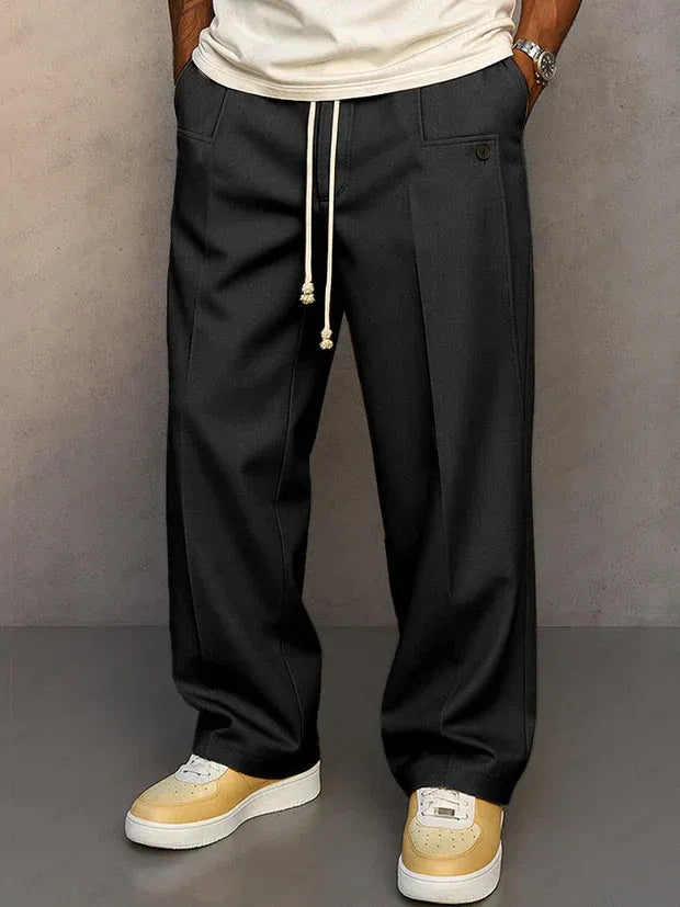 Manuel | Elegantes pantalones con cordón ajustable