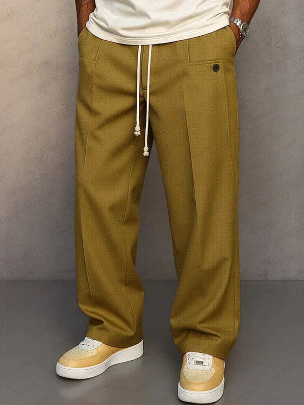 Manuel | Elegantes pantalones con cordón ajustable