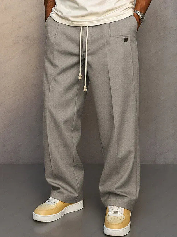 Manuel | Elegantes pantalones con cordón ajustable